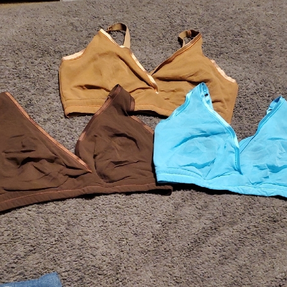 Cosabella Brownblue Tan Bralettes (3)
